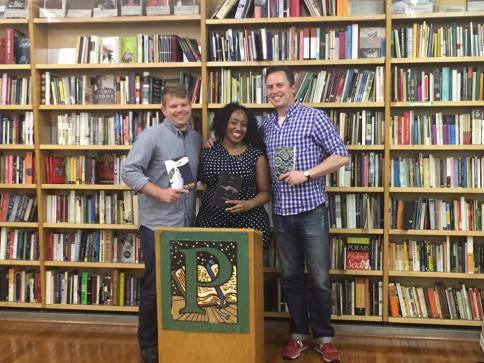 Me, Amina, and Dave at Pegasus Books Downtown in Berkeley.